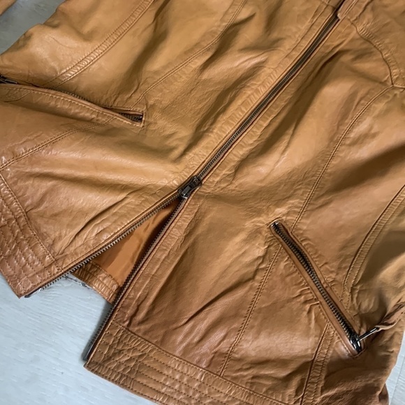 Scully soft Leather Western Braided studs Camel Tan Jacket size L vintage - Picture 14 of 16